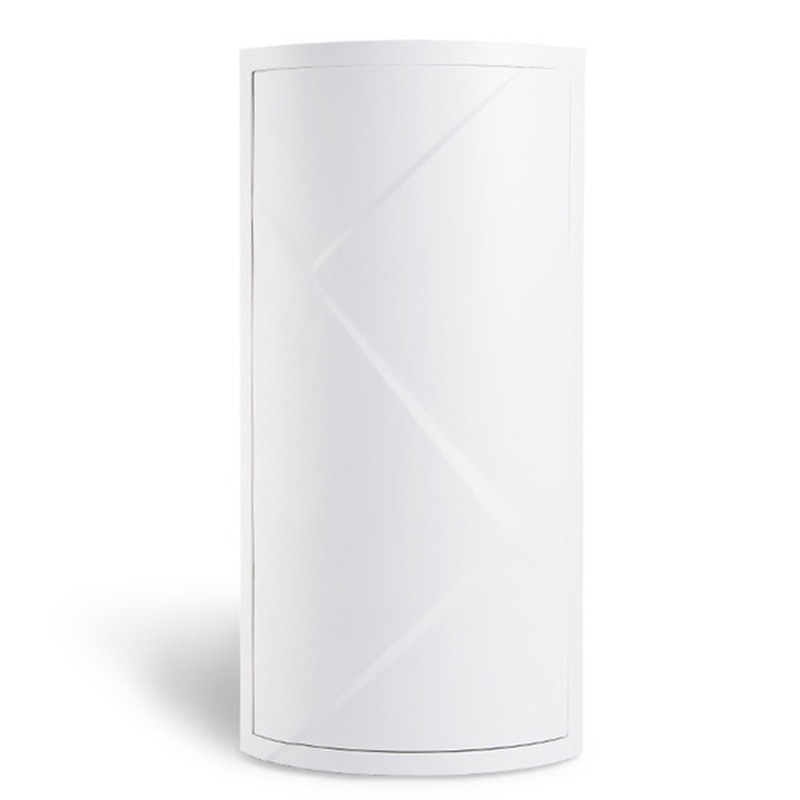 Kylpyhuone 360 astetta pyörivä kolmiohylly keittiö wc -hylly kulmahylly kylpyhuoneen säilytyshyllykaappi monikerroksinen varastointi: Valkoinen