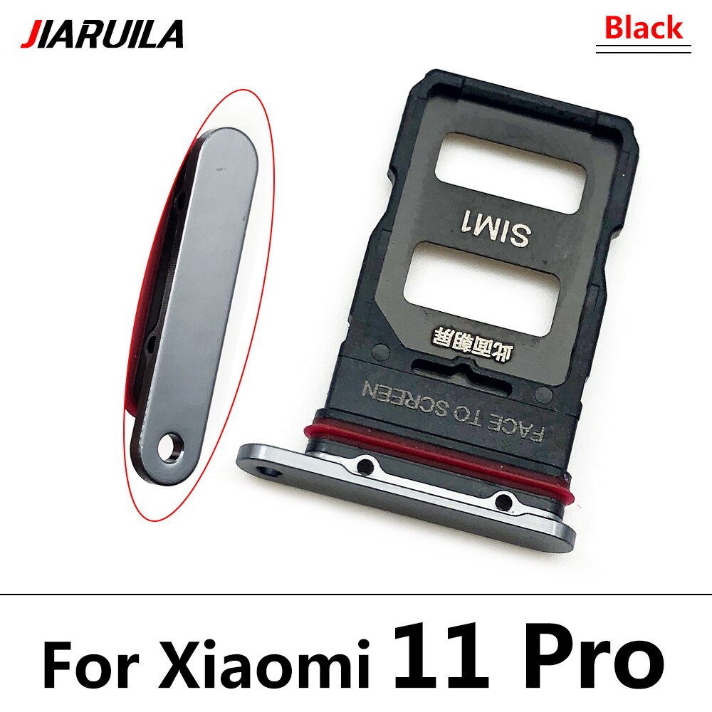 Sim Card Slot Lade Houder Voor Xiaomi Mi 11 Sd-kaart Lade Houder Met Vervanging Tools Voor Xiaomi Mi 11 lite Mi11 Pro Sim Tray