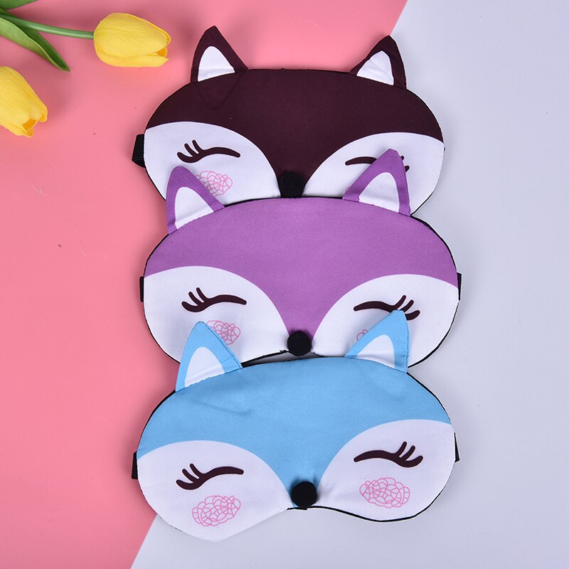 Baumwolle Fuchs Augenklappe Schlaf Augen Maske Eyeshade Travel Schlaf Maske Niedliche Auge Abdeckung Rest Auge Band Schlaf-beihilfen Kinder Auge augenbinden