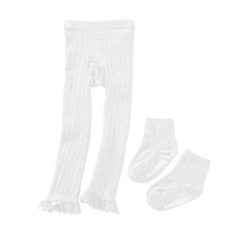 Mode Schattige Baby Meisjes Kleding Bodems Kant Leggings Warmer Katoen Pp Broek Broek Voor 1-5Y: white / 90 cm