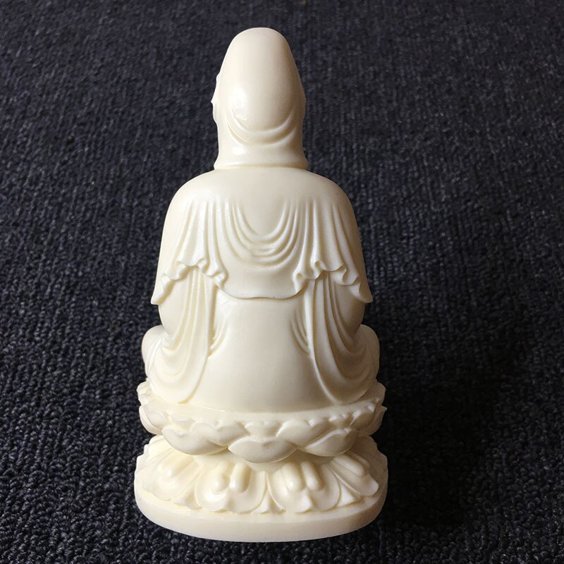 Valkoinen lootus guanyin patsas, modernin taiteen veistos, vedenpuhdistuspullo guanyin bodhisattva, korkealuokkainen kodin sisustuspatsas