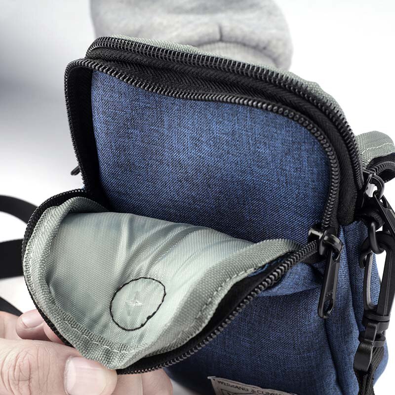Bolso multifuncional impermeable para teléfono, Mini bolsas cruzadas con orificio para auriculares, C66
