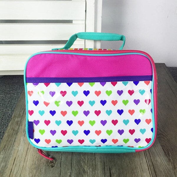 Sac repas isotherme, chiens et chiens, amoureux du cœur, pour l'école, garçons, filles, femmes, sac fourre-tout pour nourriture, pique-nique thermique: L