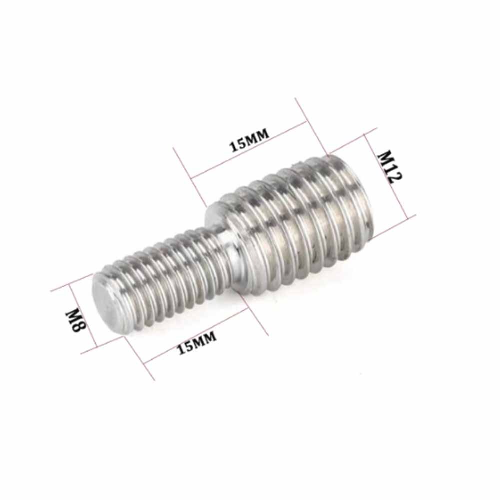 MAGICRIG – plate-forme de connecteur de tige en alliage d&#39;aluminium avec filetage M12 aux deux extrémités pour caméra DSLR, tiges de Rail de 15mm (paquet de 2) - Y706: 2 PCS