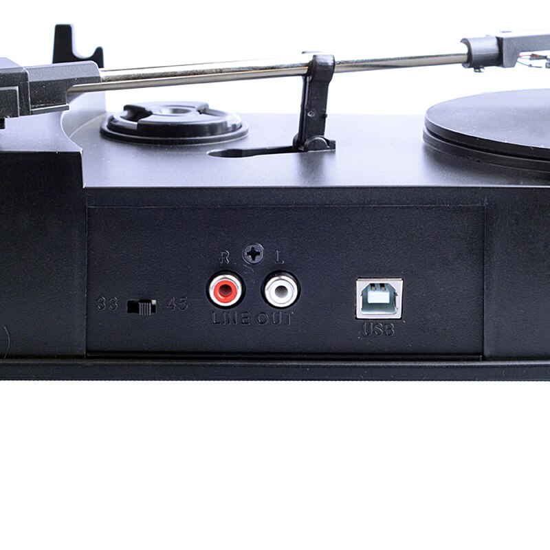 LENCO LS-440BUBG Platenspeler met 4 ingebouwde Luidsprekers Blauw,Taupe