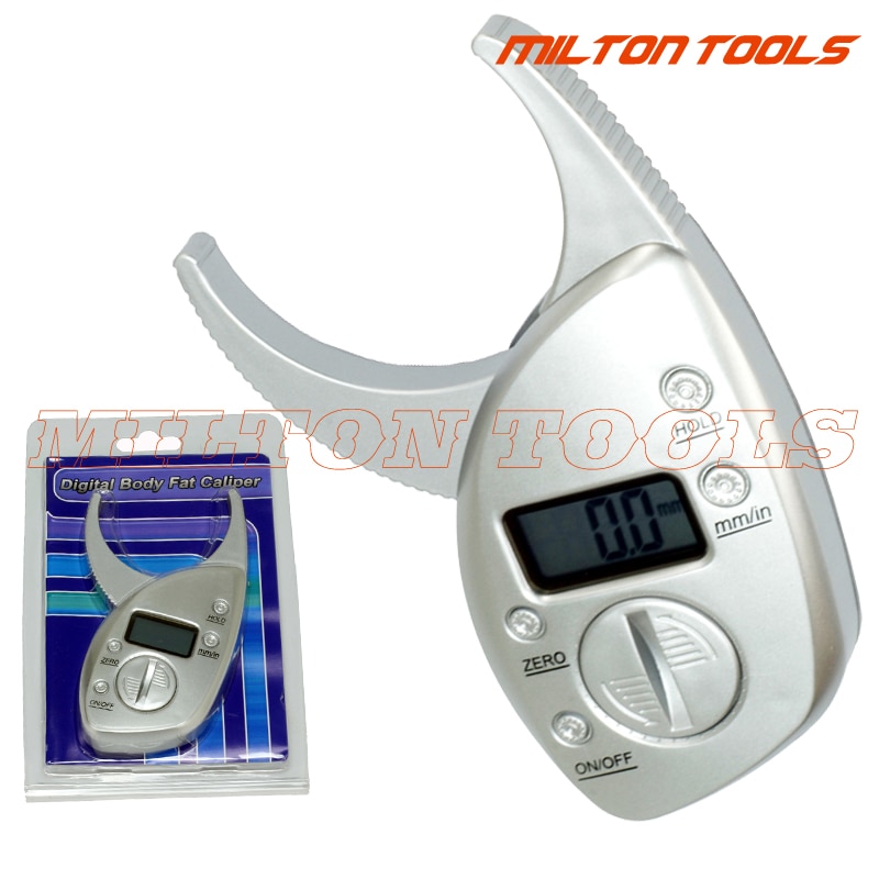 Digitale lichaamsvetmeter voor de detailhandel, huidplooimeting, vetdiktemeter, huidplooimeter, digitale adipometers
