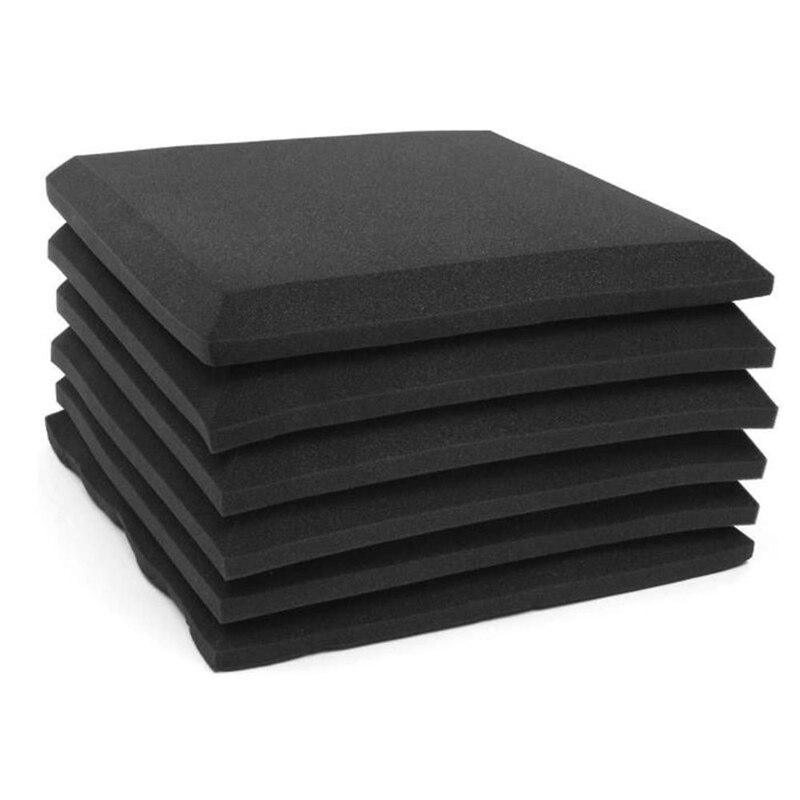 6 Pcs Wall Soundproof Acoustic Foam Studio Sound A... – Grandado