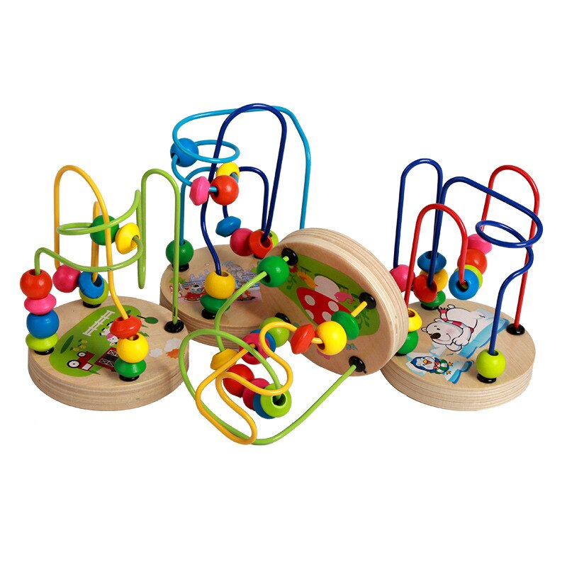 Mini Mathematik Spielzeug Matze Achterbahn Zählen Kreise Korn Draht Früer Pädagogische Karikatur Tiere Holz Spielzeug Für Chilrden Kind Baby