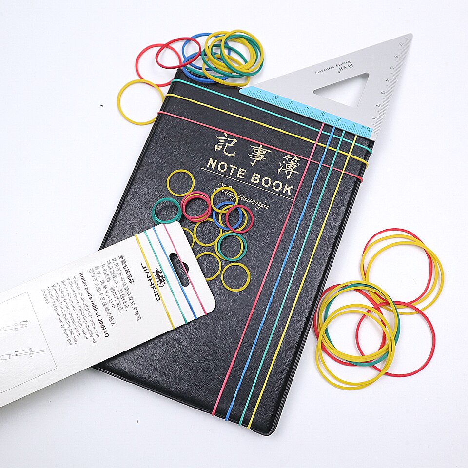 Color Elastic Rubber Band 13-38mm For School Office Home Industrial Rubber Band Stationery Packaging Tape
