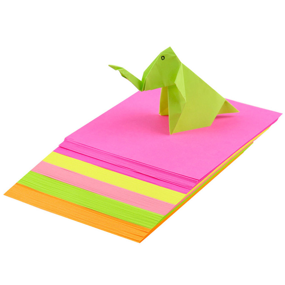 Papel de origami de colores para decoración, bricolaje, 10x10cm, 2 lados, para