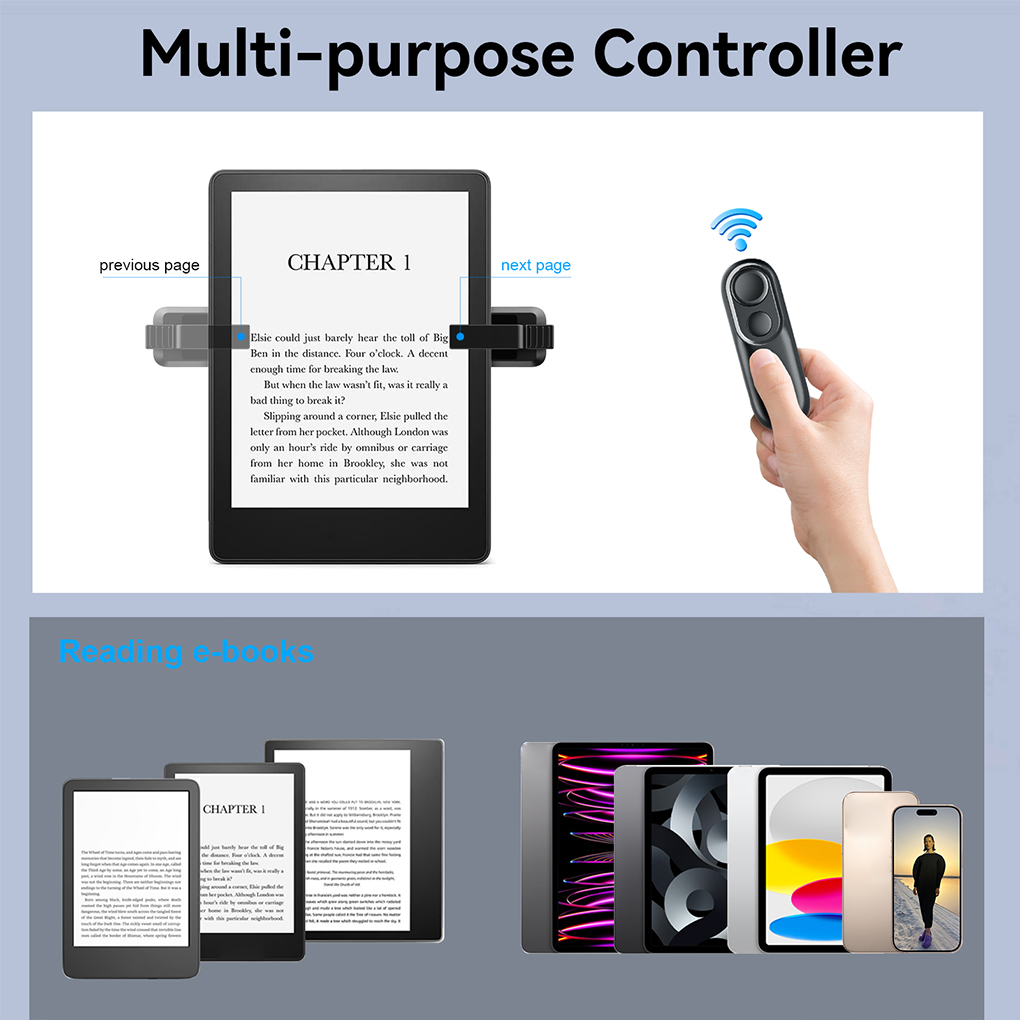 Remote Control Page Turner Camera Camcorder Remote Controls Clicker Page Turner Remote Control Extenders for kindle Paperwhite