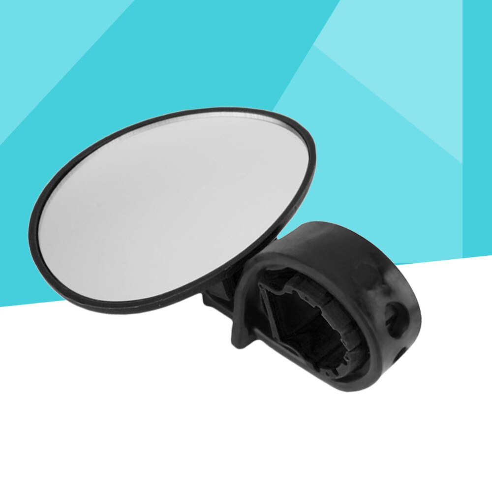 Mountain Bike Handlebar Mirror Super Clear Blast-Resistant Lightweight Wide Angle Fully Adjustable Cycle Mirror (Black)