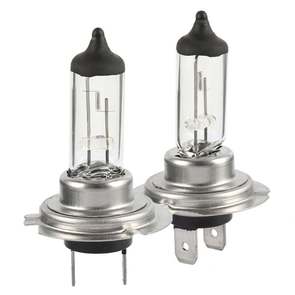 10 Uds bombilla halógena para faros delanteros H7 12V bombilla halógena súper blanca bombillas para faros de coche luces de larga duración