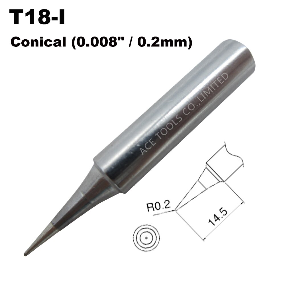 5 PCS Soldering Tips T18 Series Fit HAKKO FX888 FX888D FX8801 FX600 Free Welding Handle