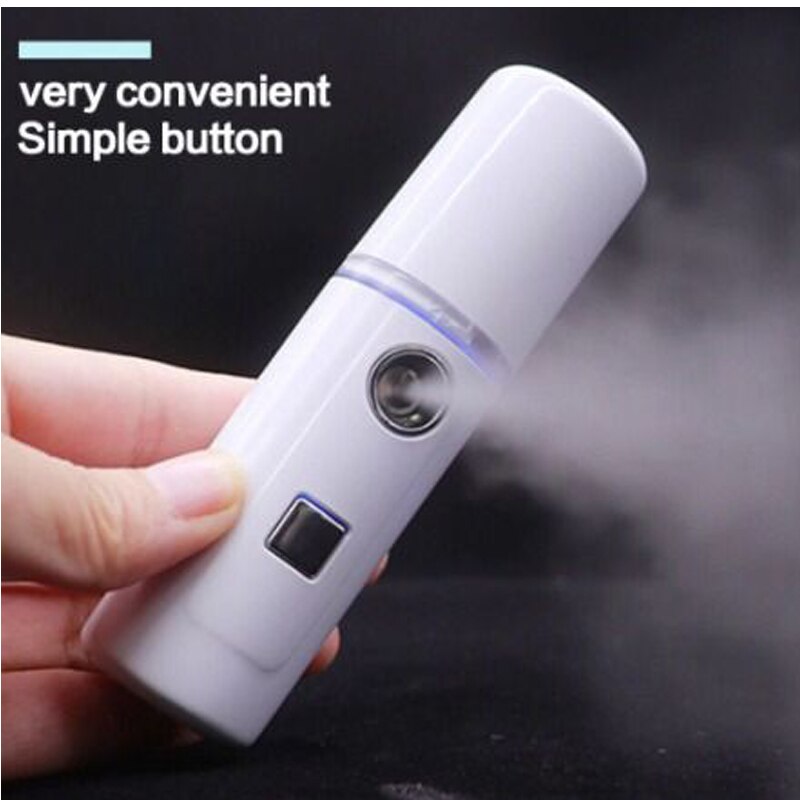 Face Beauty Spray Water Machine Moisturizing Nano Ionic Mist Handhold Portable Face Humidifier Sauna Facial Pore Cleansing Tool
