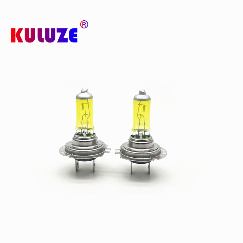Halogeenlamp H7 Geel 12V 55W 3000K Kwartsglas Xenon Autokoplamp Autolamp 2 STUKS