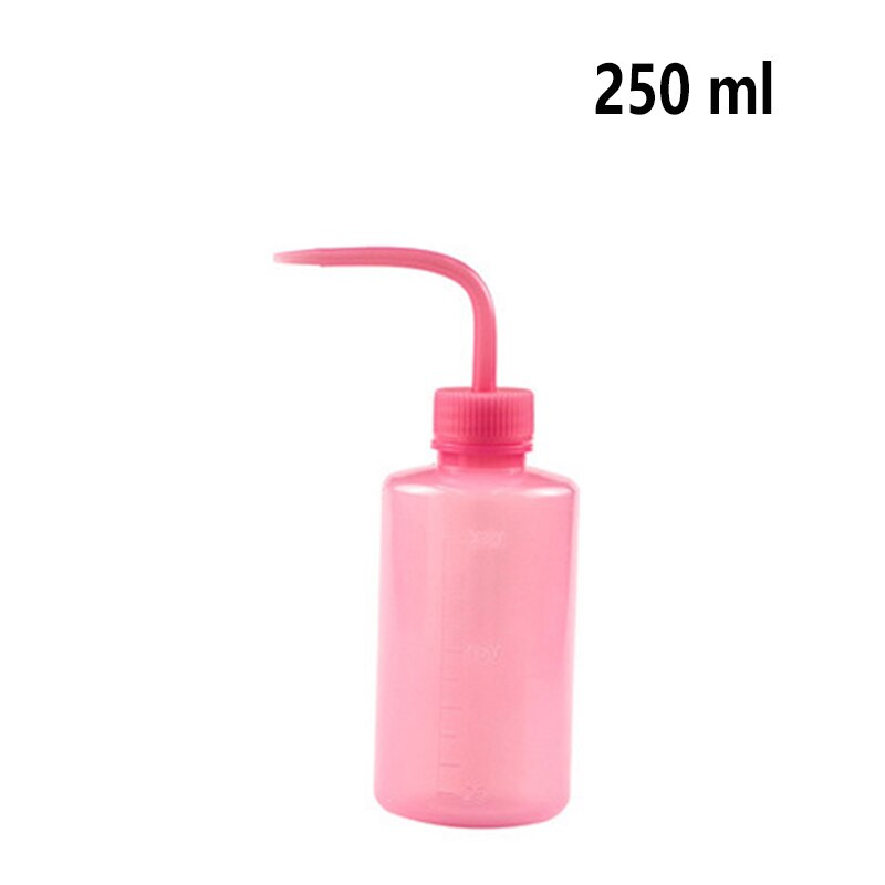 250/500/1000ML Watering Device Flower Succulent Plants Pot Growing Seed Curve Mouth Water Bottle with Scale Fertilization Bottle: 250ml Pink