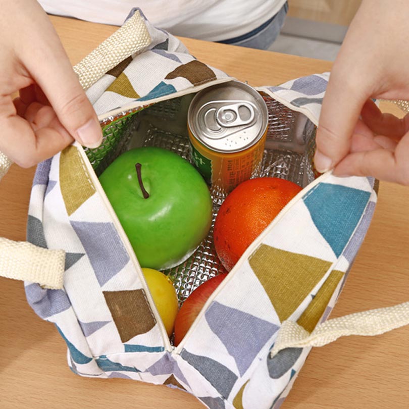 Color Simple Lunch Bag Waterproof Men Women Student Lunch Box Thermo Bag Office School Picnic Cooler Bag Lancheira Bolsa Termica