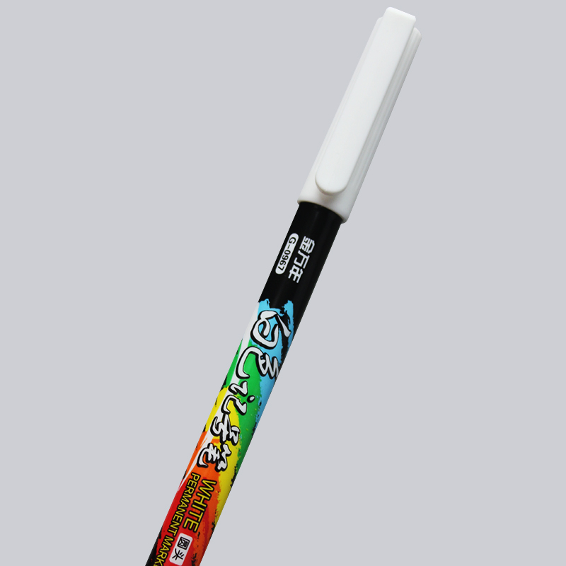 Saber-rotulador permanente de punta fina para pintura al óleo, tinta blanca, traje de escritura suave para papel de grafiti, rotulador de neumáticos de Metal, 12 Uds.