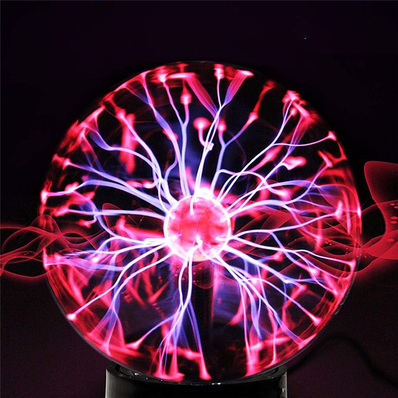 3/4/5/6/8inch Glass Plasma Ball Magic moon Lamp Electrostatic Sphere Plasma Light Bulb Touch Novelty Table Lamp Home decoration