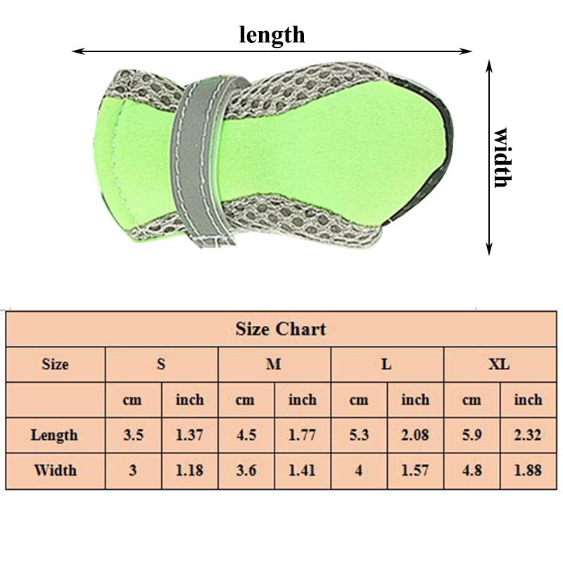 Pet Dog Rain ShoesDog Booties Rubber Portable Anti Slip Waterproof Dog Cat Rain Shoes Autumn and Winter S/M/L/XL