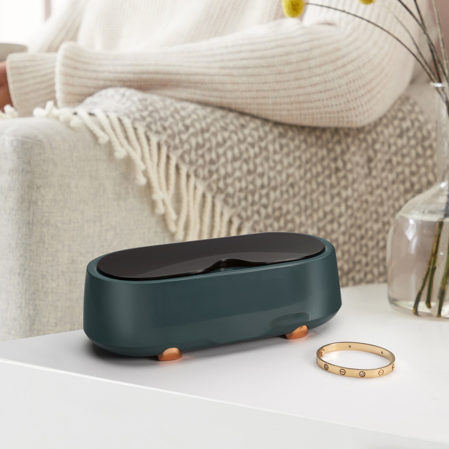 47kHz Ultrasonic Cleaner Glasses Cleaning Machine Jewelry Watch Cleaner Personal Care Portable Ultrasound Sterilizing Machine