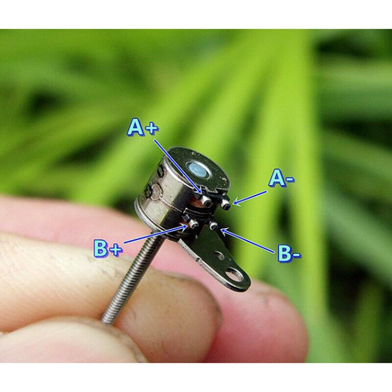 5Stck Nidec 2-Phase 4-draht Mikro Mini Miniatur 6mm Schrittmotor treten 17mm Lange welle linear Schraube DIY Digital Kamera Objektiv