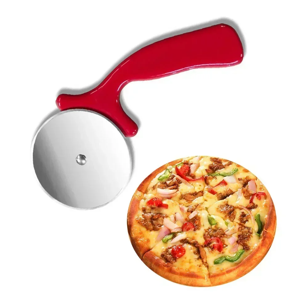 Edelstahl Roller Cutter Pizza Messer Pizza Schneider Küche Zubehör Gebäck Cookie Kuchen Roller Rad Schere Schneiden Hause