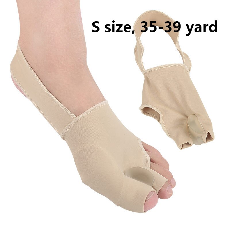 Hallux valgus corrector, grote teenspreider, voetrichter, hallux valgus voetverzorging, siliconen inlegzolen voor schoenen, kussentjes: Stijl een -1 paar s maat