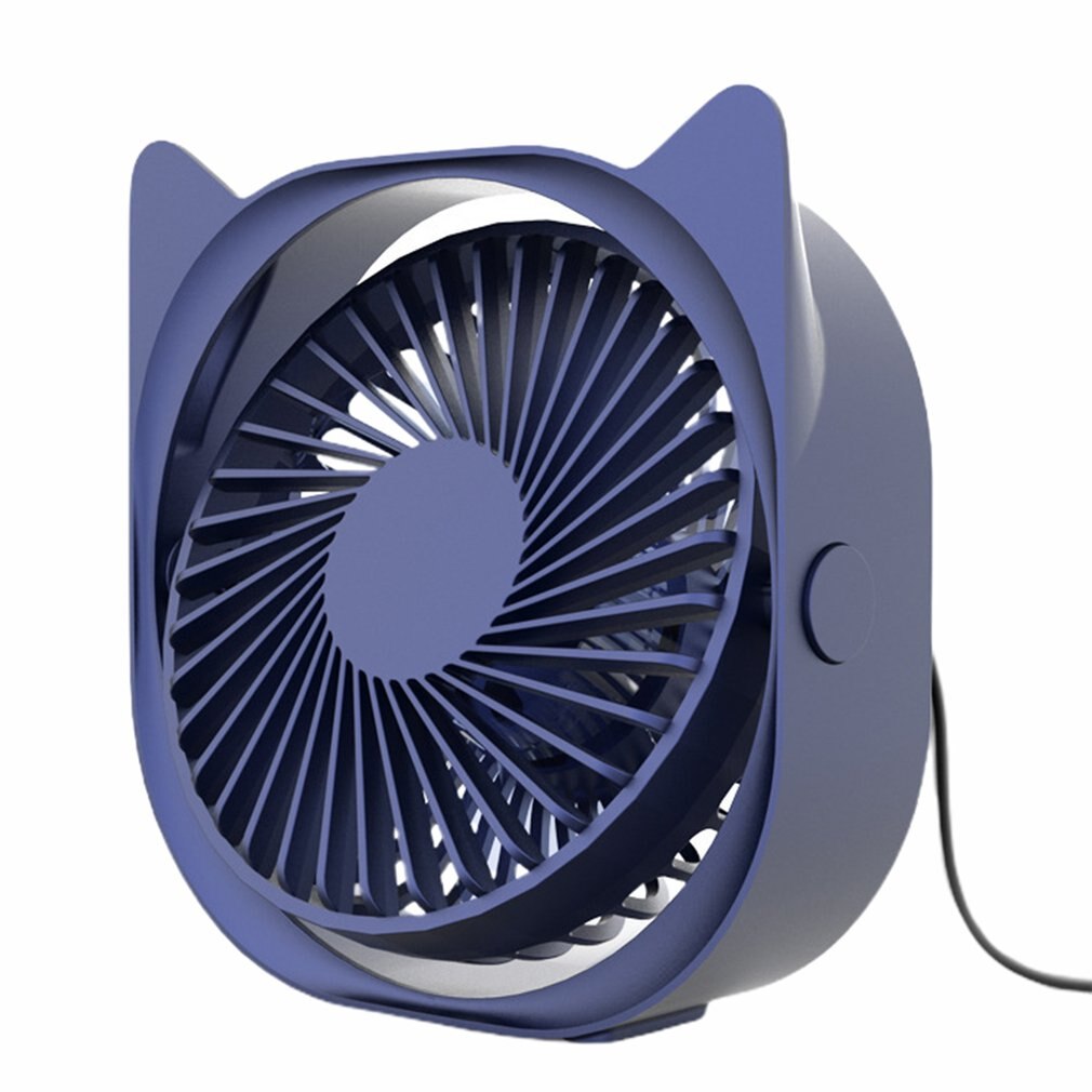 Office Desktop Draagbare Desktop Kleine Elektrische Ventilator Thuis Mute Usb Mini Ventilator Draagbare Mini Ventilator Handheld Fan: Donkergrijs