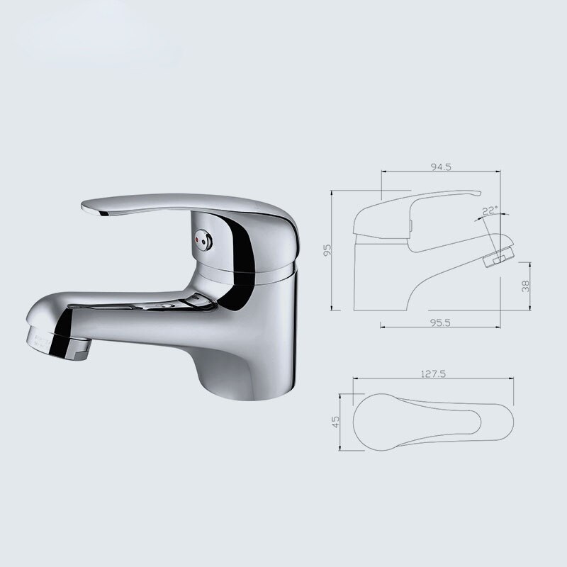Faucet Washbasin Faucet Small Single Handle Chrome Plated Brass Single Hole Plumbing Faucet Sink Faucet Bathroom Faucet