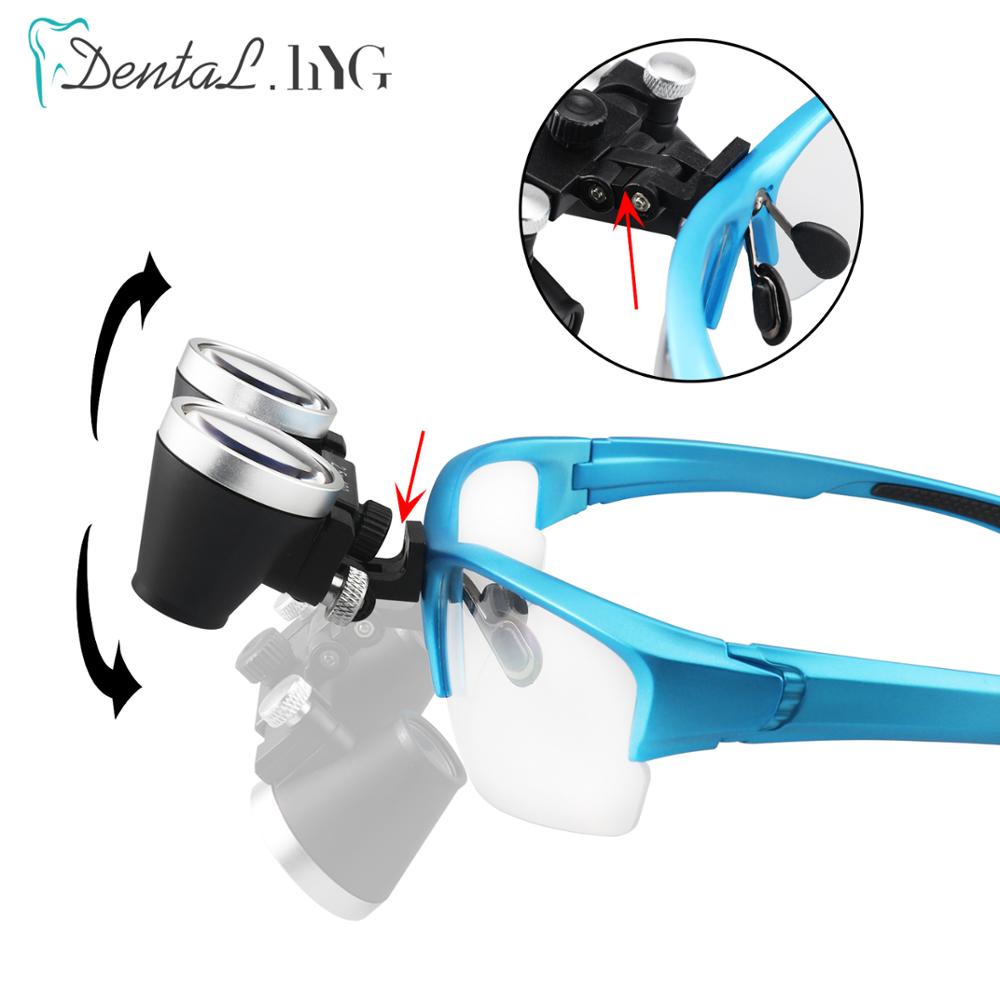 Lupa Dental 2.5X/3.5X, lupa Binocular para la cabeza, lupa ultraligera ajustable para dentista, gafas quirúrgicas, azul