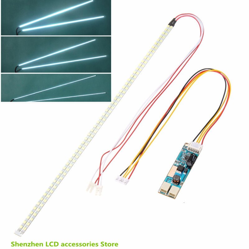 2stes=2TV 490mm LED Backlight Strip Light Kit DC 10-30V 22 Inch CCFL LCD Screen To LED Monitor Module