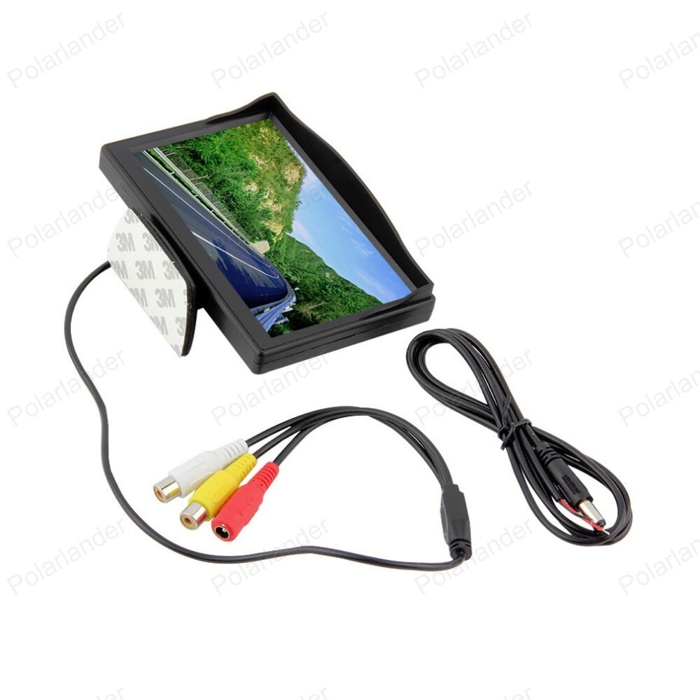 5 Inch 800X480 Tft Digitale Kleur Lcd Display Car Monitor Reverse Achteruitkijkspiegel Security Monitor Voor Parkeerhulp Camera