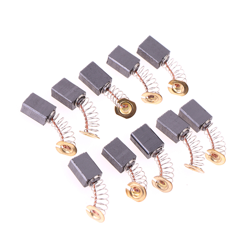 Cepillos de carbono para amoladora angular, herramienta eléctrica, pieza de repuesto para Motor eléctrico, 10 piezas, 6x9x14mm