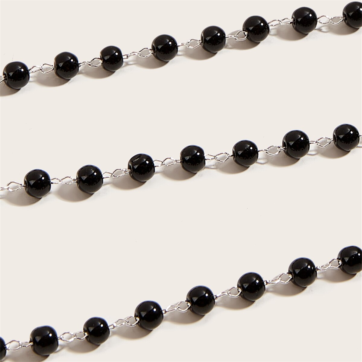 ketting sieraden necklace Zwarte Kleine Ronde Kraal Ketting Ketting Voor Vrouwen Verstelbare Ketting Ketting Mode-sieraden Collares Para Mujer Collares