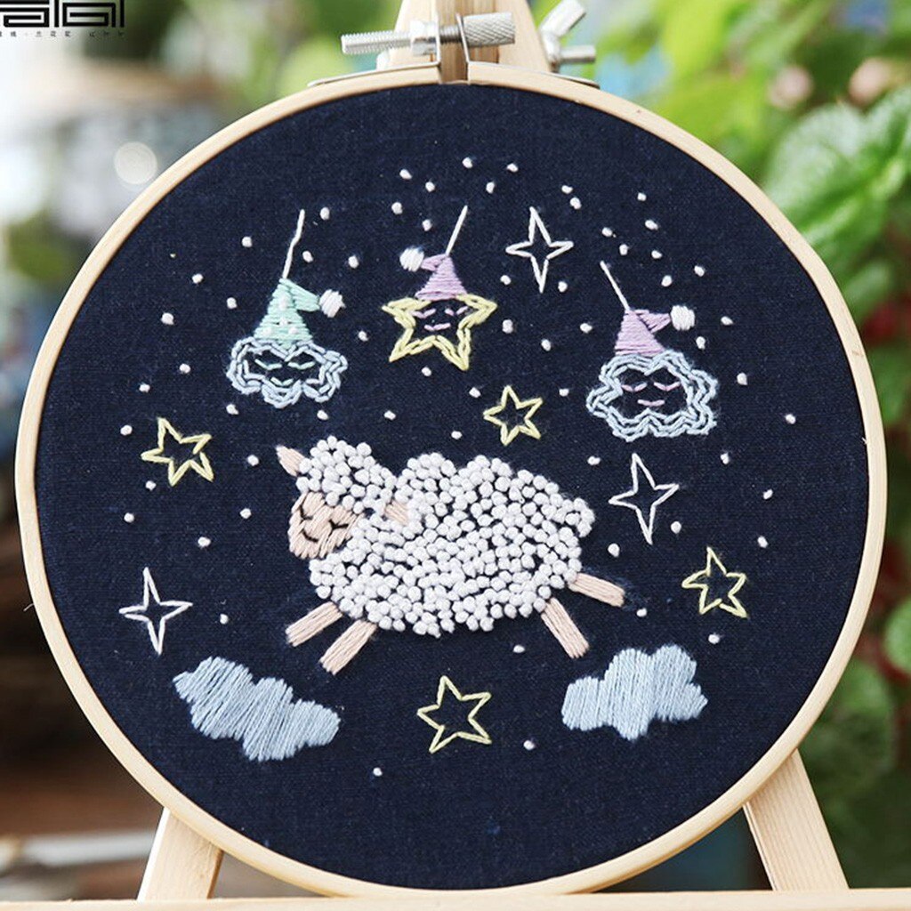 Embroidery Set Full Range Of Cross Stitch Stamped Embroidery Cloth With Floral Kit Dentelle Et Broderie A Coudre Kit Broderie: C