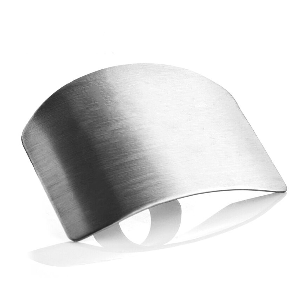 1 Pcs Kitchen Finger Hand Protector Guard Stainless Steel Chop Slice Shield Kitchen Cook Knife Cut Finger Protection Tool