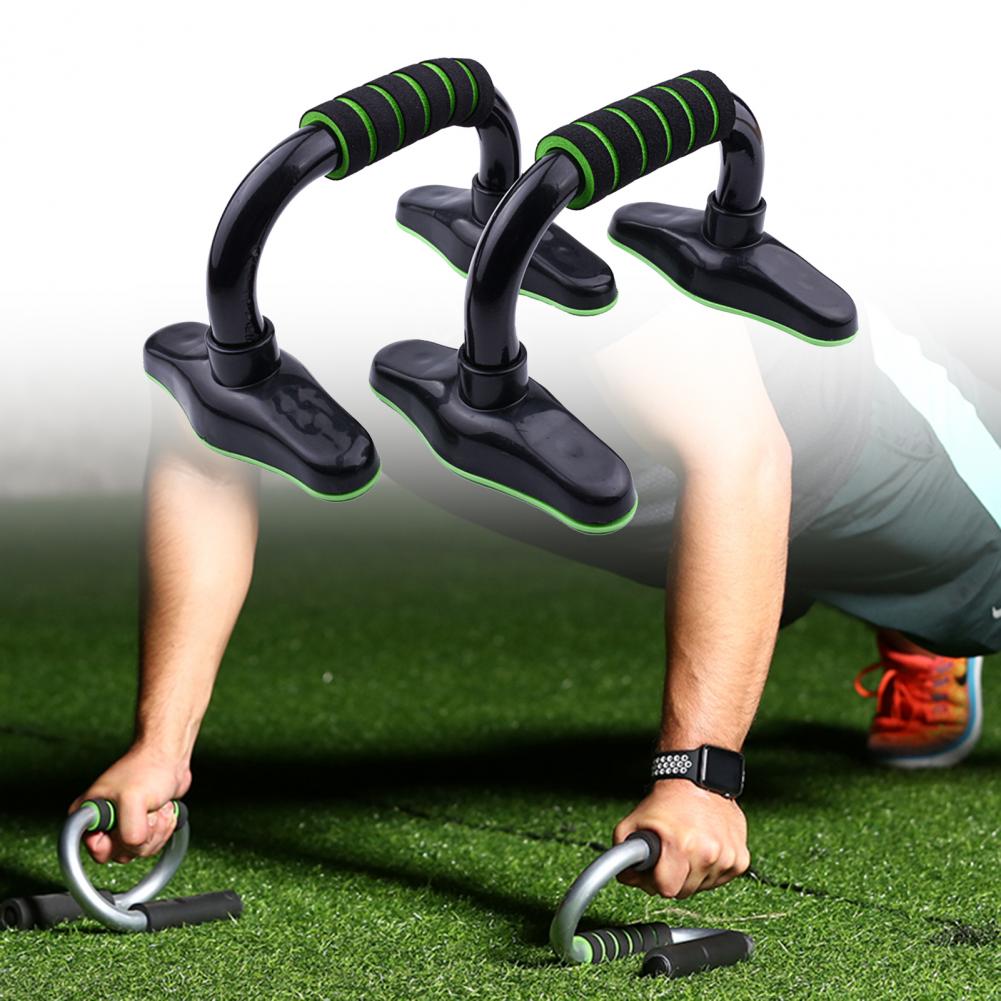 Stable Base 1 Pair Useful Floor Push Up Handles Bars Arm Muscle Building Push-up Stand Rack Sweat-Absorbed Home Workout