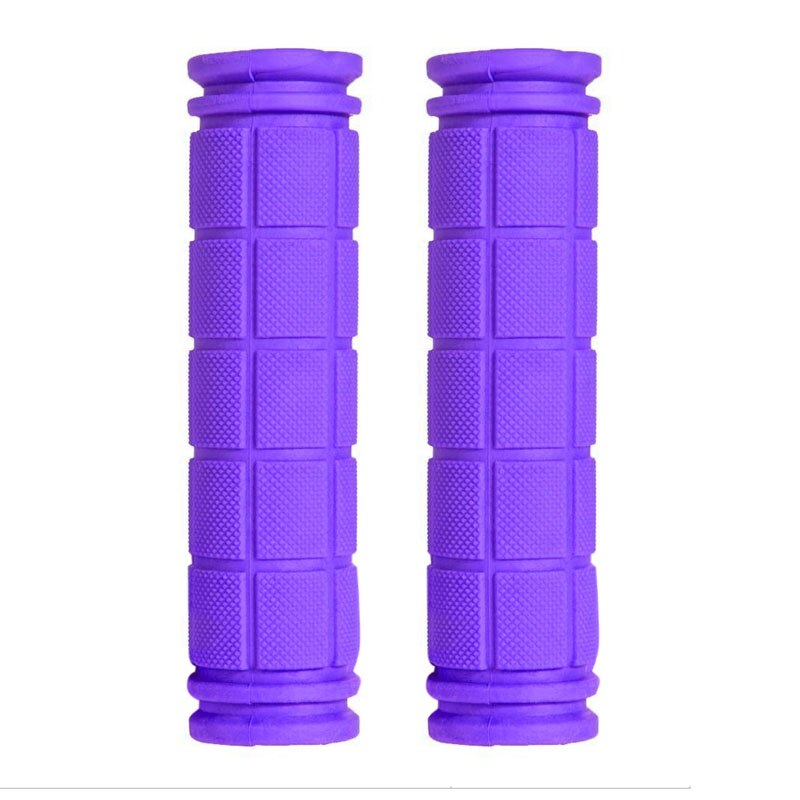 BMX MTB Cycle Road Mountain Bicycle Scooter Bike Handle bar Rubber End Grip: Purple 