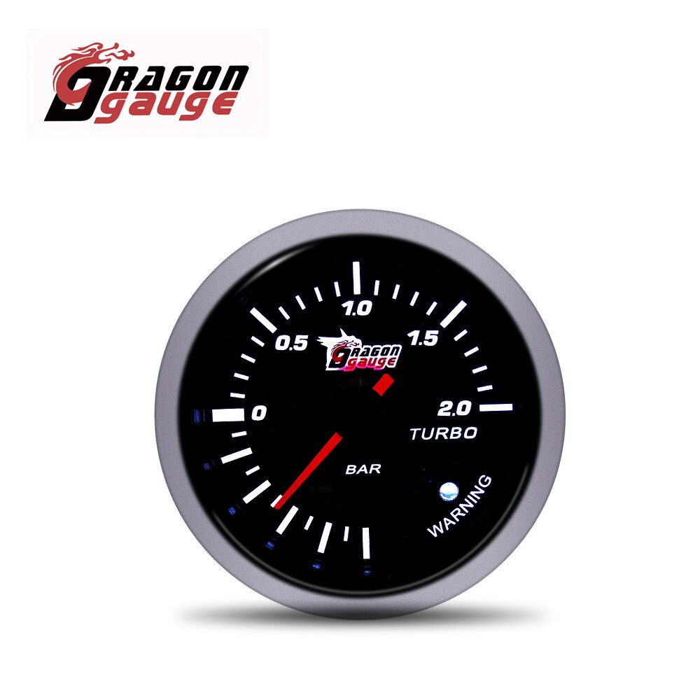 DRAGON GAUGE 2.5 " 60mm Tachometer Voltmeter Air Fuel Ratio Boost Gauge Water Temp Oil Temp Oil Press With Warning Function: Boost Guage