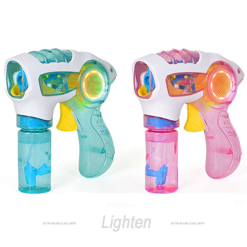 Flashing Light Up Children Bubble Summer music Water Gun Swimming Machine Outdoor Toys Christmas Birthday CC#