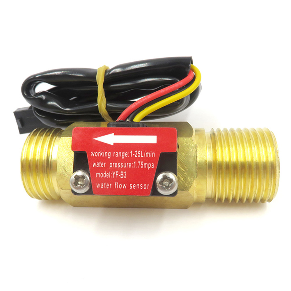 YF-B1 YF-B2 YF-B3 BSP G1/2" Hall Flow Sensor Turbine Meter 1-25L/min Turbine Flow Meter Water Flow Sensor