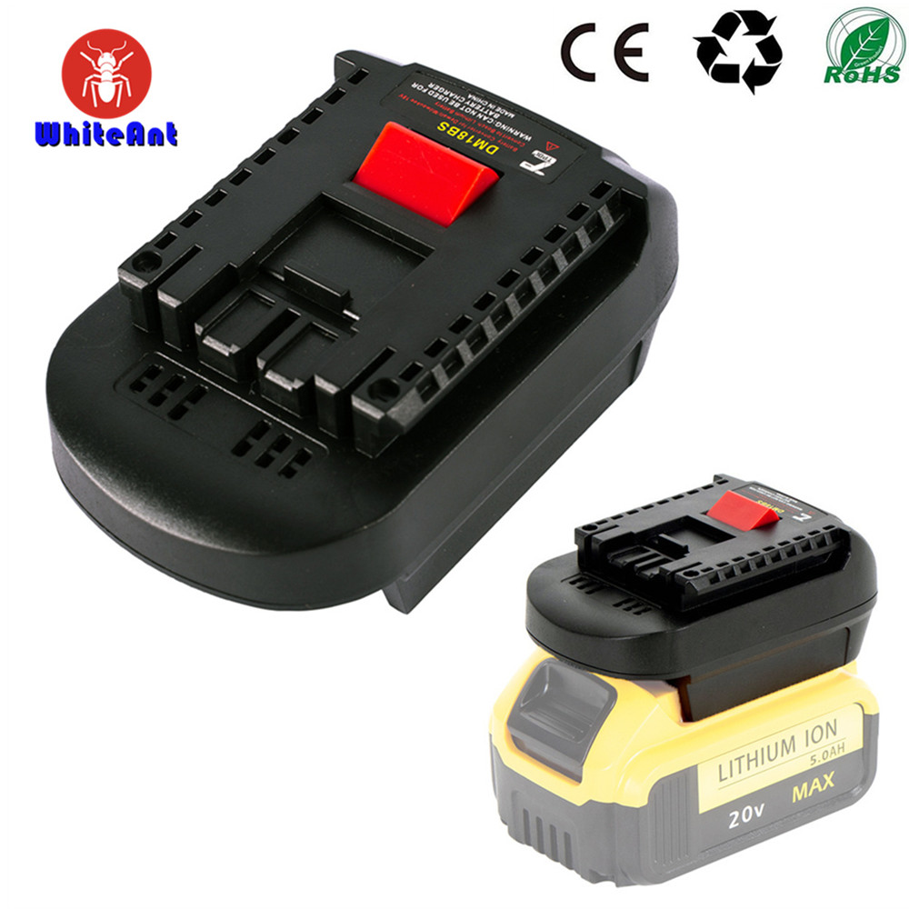 Battery Adapter For DeWalt Cordless Power Tools Accessories Convert 20V Li-Ion Battery To BOSCH 18V Lithium Battery Converter