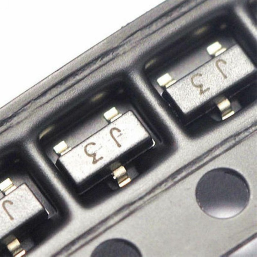 100 Stuks S9013 J3 0.5a 25V Npn Sot-23 Smd Chip Transistor