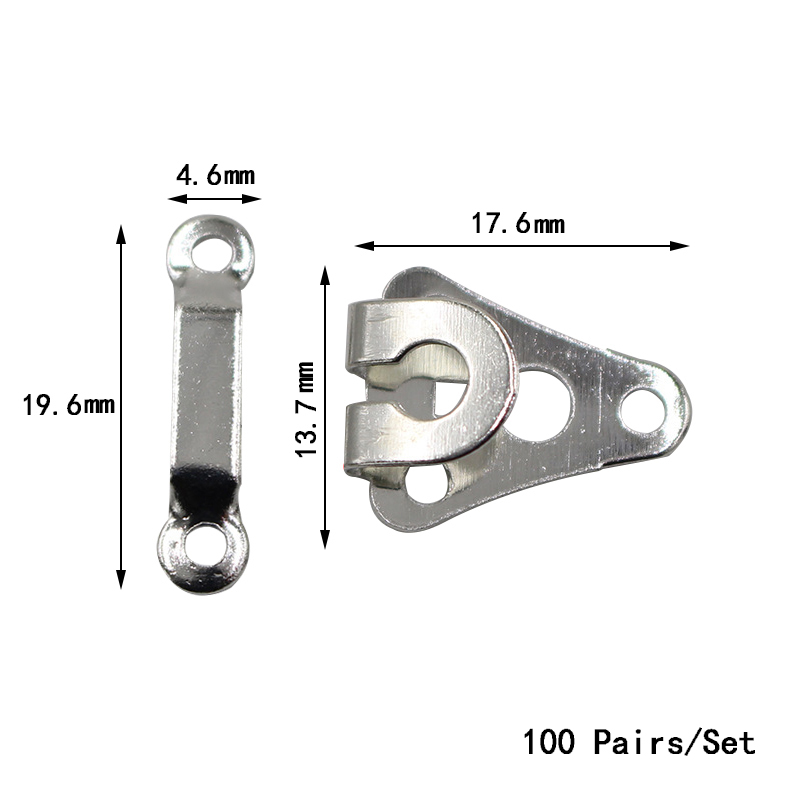 100 Stks/set Kledingstuk Haken Metalen Broek Rok Haken Voor Pak Broek Knop Diy Kleding Naaien Accessoires: Style 05