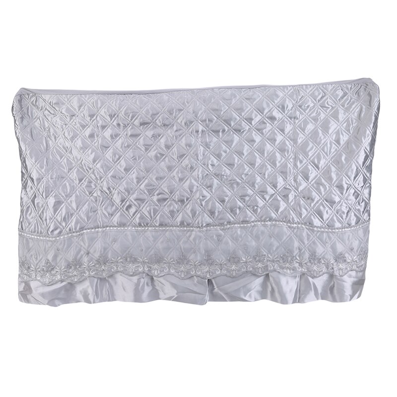 Silk Imitation Bedside Cover Bed Covers All-inclusive Bed Cover Bedspreads Home Textile Bedroom Decor: Gray