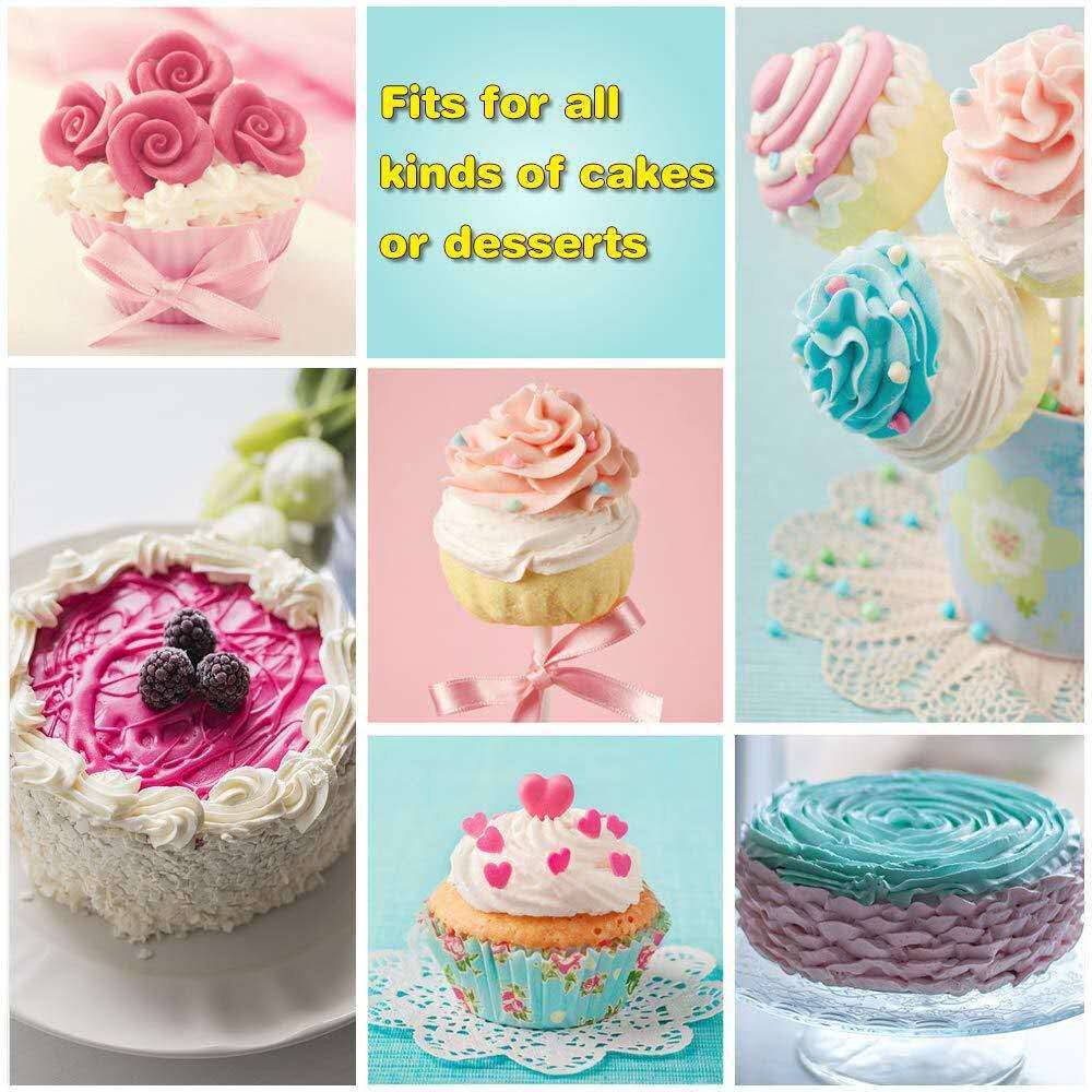 62pcs Cake Decorating Kit Cake Rotating Turntable Icing Piping Nozzles Cake Spatula Kitchen Baking Pastry