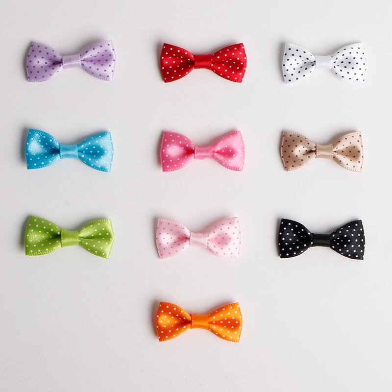 Strik bedrukte punt platte knoop 5 punten platte knoop 2 punten riem stippenstrik haarband strik