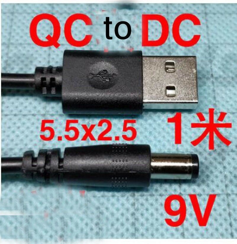 QC 2.0 truc boost câble augmente USB 5V à 9V 12V DC 3A convertisseur de tension chargeur de puissance QC2.0 F chargeur de puissance mobile
